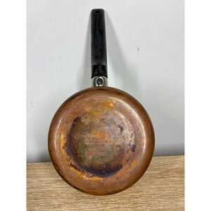 Vintage EKCO Flint 1 Quart Stainless Steel Copper Bottom Saucepan Pot USA 265